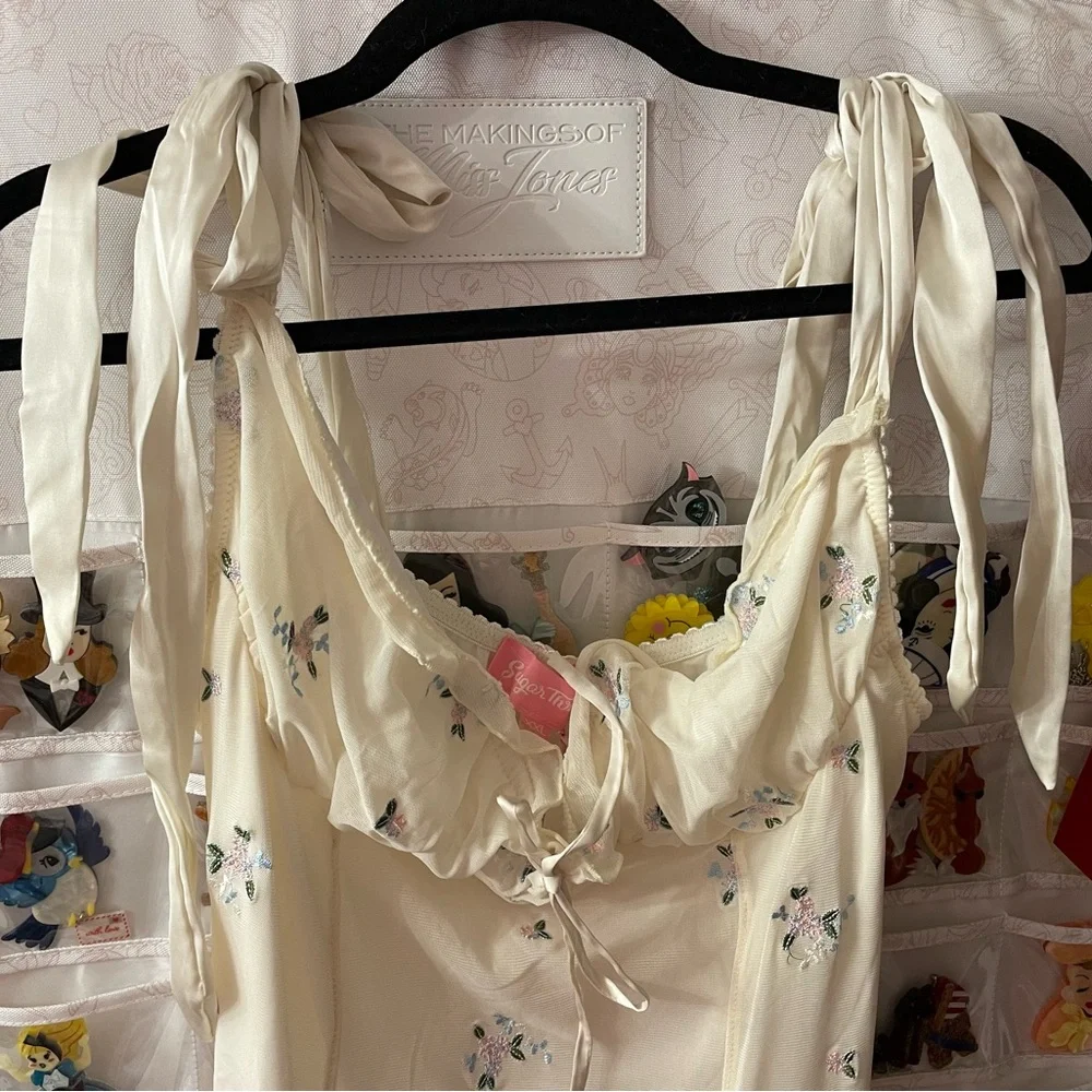 PRICE FIRM 🎀 	SUGAR THRILLZ
WILDFLOWER FABLES MINI DRESS - IVORY - Picture 2 of 7